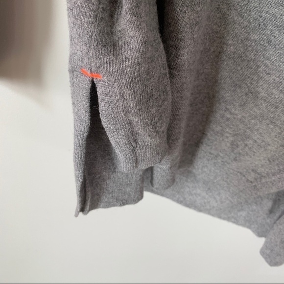 Wallace Grey Cotton Blend Tunic Length Sweater -L - Picture 8 of 8